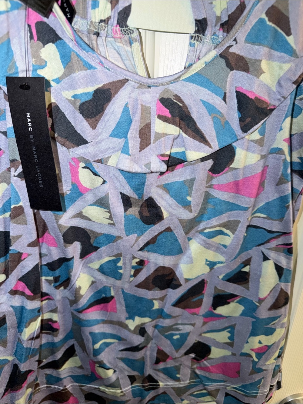 Marc by Marc Jacobs Multicolor Geometric Print Sleeveless Top